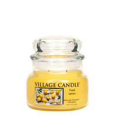 Ароматическая свеча Village Candle "Лимонный Фреш", малая средняя