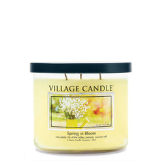 Ароматическая свеча Village Candle "Весна в Цвету", чаша, средняя