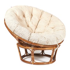 Кресло-гнездо для дачи Vinotti Papasan 23/01K/Rog 98х115х98 см Коньяк