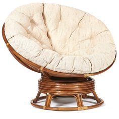 Кресло-гнездо для дачи Vinotti Papasan 23/01B/K/Rog 93х115х98 см Коньяк