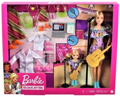 Игровой набор Mattel Barbie Я могу стать с Барби и Челси Музыкант теннисист, доктор GNF01