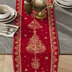 Дорожка на стол "Всё себе" рогожка; Новогоднее настроение, 50 х 145