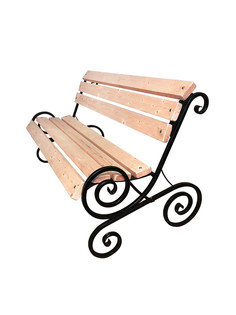 Садовая скамейка M-Group Завиток 7930095243040 черный