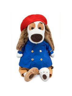 Мягкая игрушка BUDI BASA Бартоломей в синем бушлате, оригинальный, 33 см