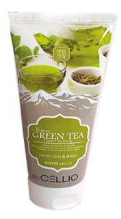 Пенка для умывания лица Dr. Cellio Green Tea с экстрактом зеленого чая очищающая 100 мл