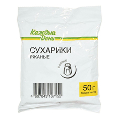 Сухарики ржаные Каждый День с солью 50 г