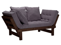 Прямой диван Свен Бук, Венге, Серый, вельвет АндерСон