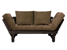 Прямой диван Сламбер Коричневый, вельвет, Венге АндерСон