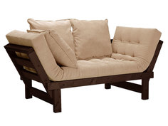 Прямой диван Свен Бук, Венге, Бежевый, вельвет АндерСон