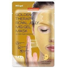Гидрогелевая маска для лица Purederm Golden Therapy Royal Jelly MG:Gel Mask 3 шт