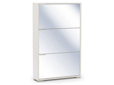 Обувница Вентал Viva-3, белый/зеркальный