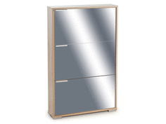 Обувница Вентал Viva-3, дуб сонома/зеркальный