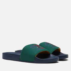 Сланцы мужские Tommy Jeans Varsity Pool Slide зеленые 40 EU