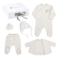 Набор для новорожденного Olant baby из 5 предметов horizon shine белый р.56