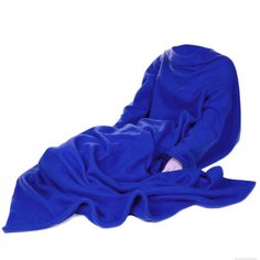 Плед с рукавами "Snuggie blanket" синего цвета No Brand