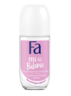 Шариковый дезодорант Fa Feel Balance, тонизирующий цветочный аромат 50 мл