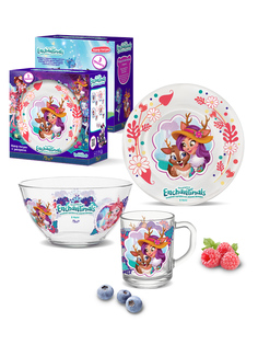 Набор детский посуды в подарочной упаковке Enchantimals/Энчантималс "Олененок" Priorit Y