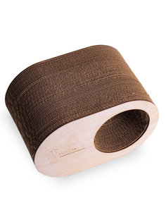 Когтеточка Фрося в форме норки 40х21х24см, бежевый