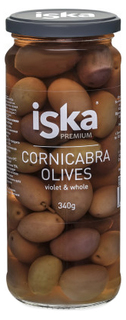 Оливки Iska Корникабра с косточкой 340 г