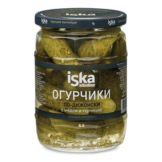 Огурцы Iska по-дижонски маринованные с медом и горчицей 580 г