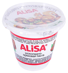 Паста Alisa шоколадно-ореховая 250 г Алиса