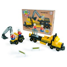 Конструктор для малышей KiddiePlay 905 Экскаватор и Погрузчик 905K