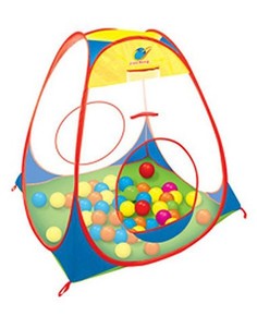Игровая палатка MSN Toys с шариками прозрачные стенки (T999-55)