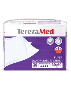 Пеленки одноразовые медицинские впитывающие TEREZA MED Super 60х60 30шт. Terezamed