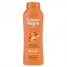 Увлажняющий крем-гель для душа/пена для ванны 2в1 Tulipan Negro 720 мл карамельная ириска