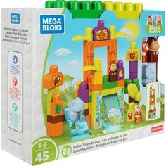 Конструктор Mega Bloks Зоопарк Сафари, 45 дет.