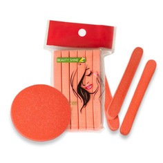Прессованный спонж Beauty Shine красный 12 шт.
