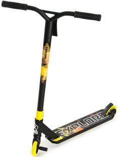 Трюковой самокат Explore Sterling Super черный/желтый