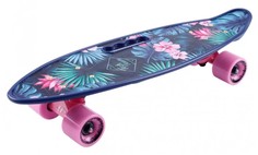 Скейтборд TechTeam Fishboard 23 print голубой