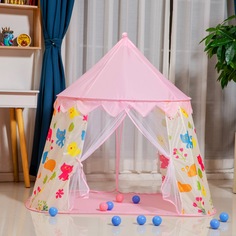 Палатка детская игровая Aiden-Kids Замок розовый 001136