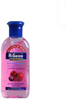 Гель для рук HiGeen «Красные фрукты» антибактериальный с витаминами 50 мл