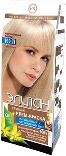 Стойкая крем-Краска для волос "ЭЛИТАН" NEW №10.11 натуральный блонд