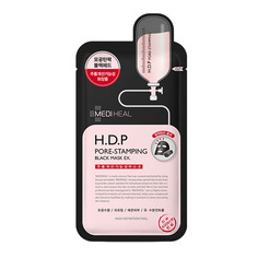 Тканевая маска для очищения и сужения пор Mediheal H.D.P Pore Stamping Black Mask EX 4 шт