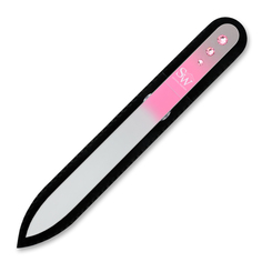 Пилка для ногтей BOHEMIA Czech Nail Files 135544 розовый со стразами SW стекло