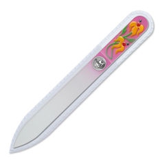 Пилка для ногтей BOHEMIA Czech Nail Files 115212 фиолетовая руч роспись стекло