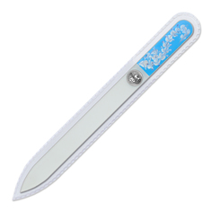 Пилка для ногтей BOHEMIA Czech Nail Files 135508 голубой ручн роспись стекло