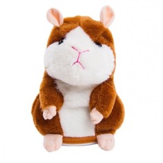 Интерактивная игрушка Хомячок повторюша Коричневый Lemon Tree