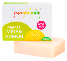 Мыло кусковое Freshbubble мята и лимон 100 г