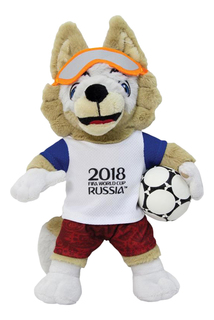 Мягкая игрушка FIFA-2018 Волк Забивака плюшевый 24 см в подарочной коробке