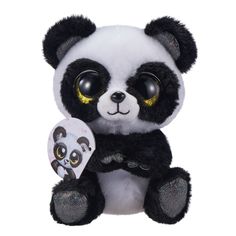 Мягкая игрушка ZURU Coco Surprise Плюшевый сюрприз Панда 27 см черный/белый 9601-4