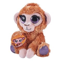 Мягкая игрушка ZURU Coco Surprise Плюшевый сюрприз Обезьяна коричневый, 27 см 9601-3