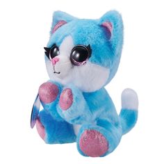Мягкая игрушка ZURU Coco Surprise Плюшевый сюрприз Кошка 27 см голубой 9601-8