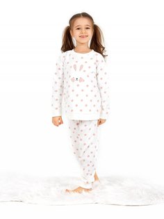 Пижама детская BlackSpade цв. белый с розовым р.128 BS50661/128/белый с розовым
