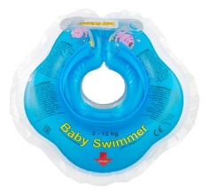 Надувной круг Baby Swimmer голубой BS 02 B