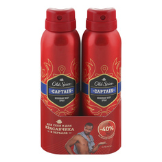 Дезодоранты аэрозольные для тела Old Spice Captain мужские 150 мл х 2 шт.