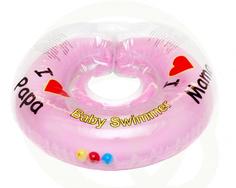 Круг Поколение полуцвет+погремушка 6-36 кг розовый BS12А-B Baby Swimmer